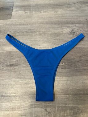 Jolyn Daisy Bikini Bottoms Blue XL Cheeky Cut Athletic Swim
